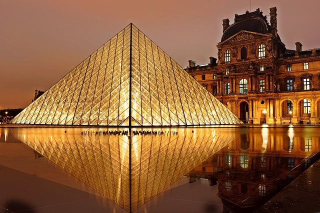 Louvre Paris Architecture Tourism Pyramid